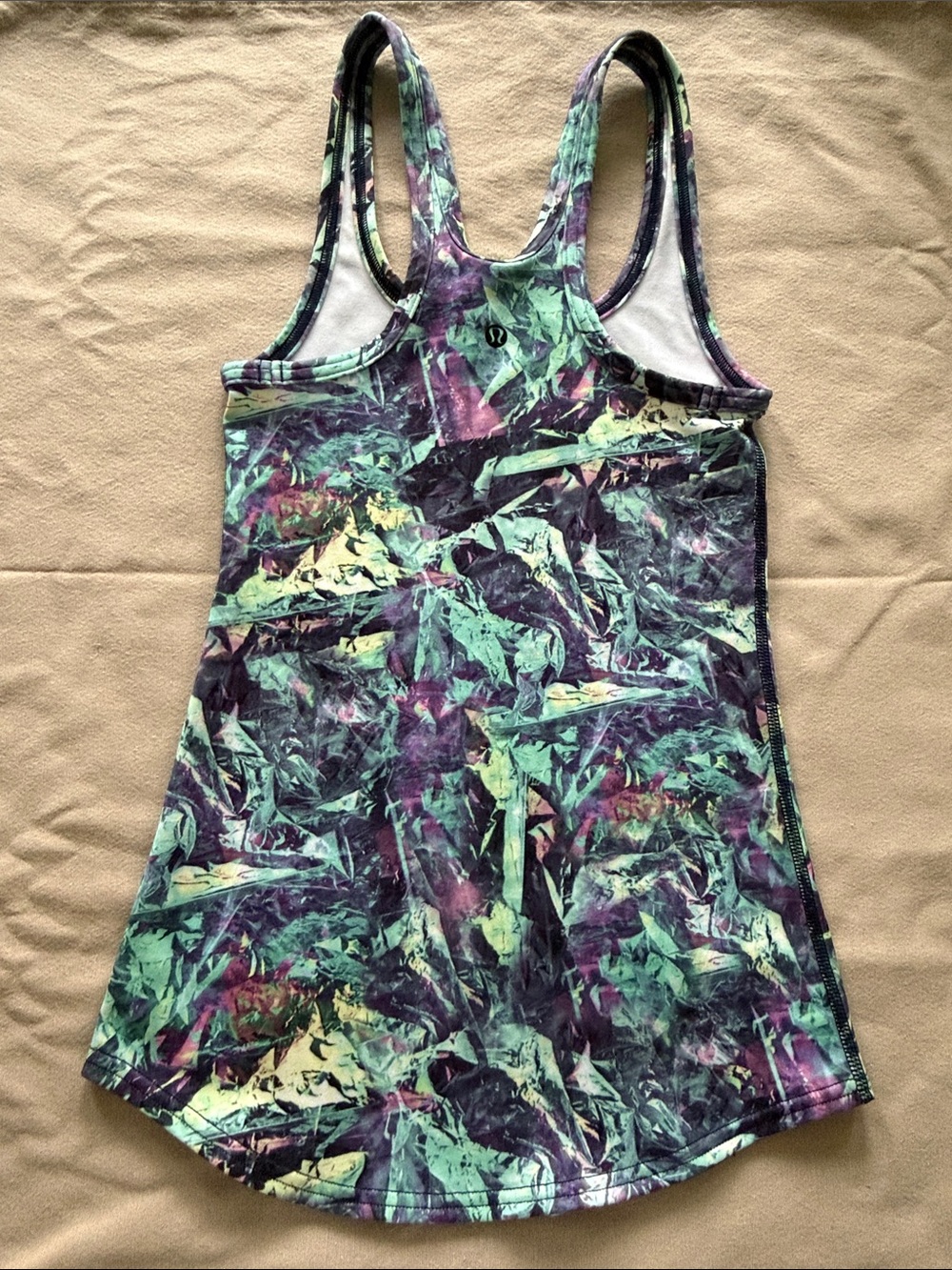 Lululemon Abstract Multi-Color Racerback Tank Top size 2 - Picture 6 of 8
